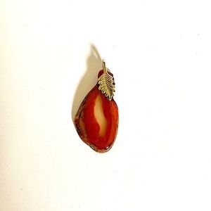 Vintage Stone Necklace Pendant